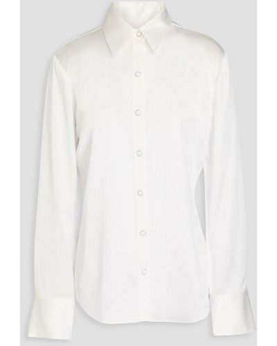 Rag & Bone Antonia Satin Shirt - White