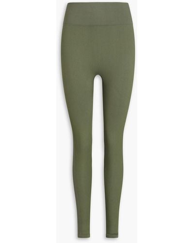 The Upside Ribbed Jersey leggings - Green