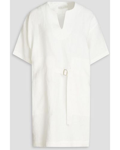 LVIR Linen Mini Dress - White