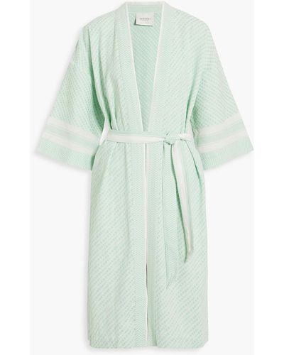 Summery Copenhagen Mio Cotton-jacquard Kimono - Green
