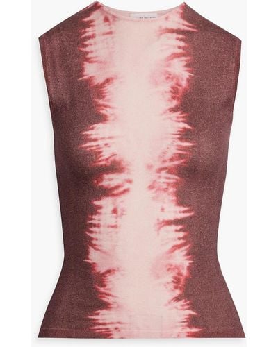 16Arlington Tania Tie-dyed Merino Wool Top - Pink