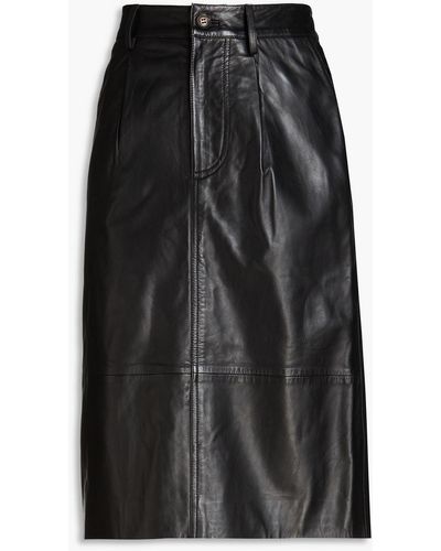 Ba&sh Urban Leather Skirt - Black