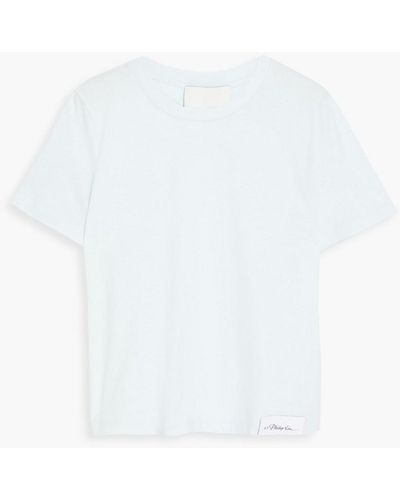 3.1 Phillip Lim Appliquéd Cotton-jersey T-shirt - White