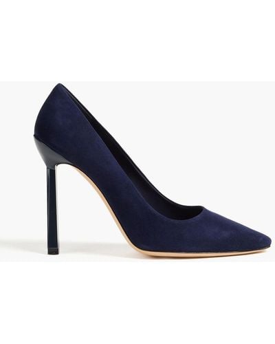 Ferragamo Suede Court Shoes - Blue
