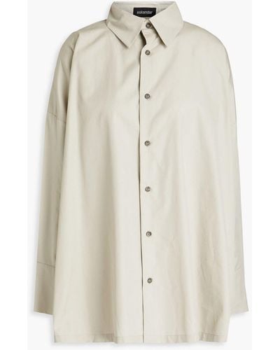 Eskandar Cotton-poplin Shirt - White