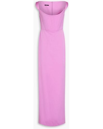 Alex Perry Satin-crepe Gown - Pink