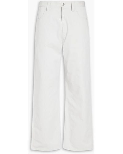 Jil Sander Cotton-twill Trousers - White