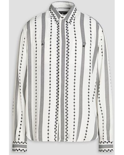 Dolce & Gabbana Hemd aus voile mit polka-dots - Weiß