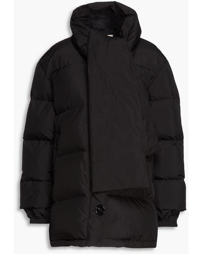 Nina Ricci Oversized-daunenjacke aus gestepptem shell - Schwarz