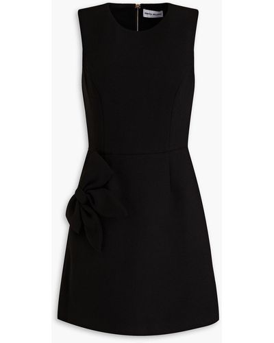 Rebecca Vallance Barbie Bow-embellished Crepe Mini Dress - Black