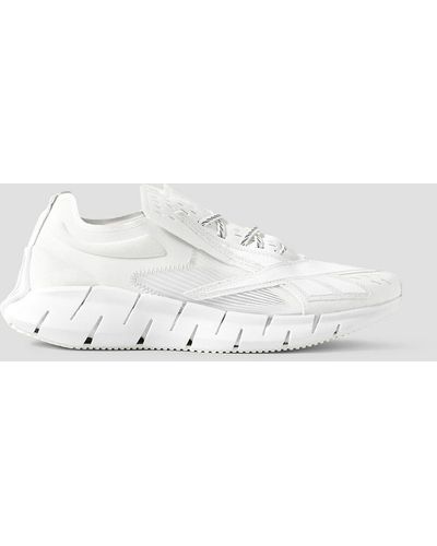 MAISON MARGIELA x REEBOK Project 0 Zs Memory Of Appliquéd Rubber-trimmed Felt Sneakers - White
