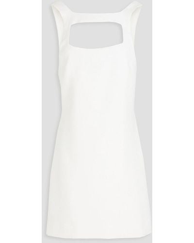 Ba&sh Cutout Ponte Mini Dress - White