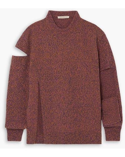 Christopher Kane Cutout Wool Sweater - Red