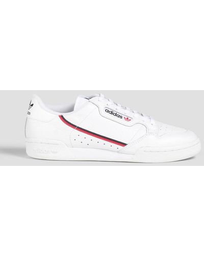 adidas Originals Continental 80 Perforated Leather Trainers - White