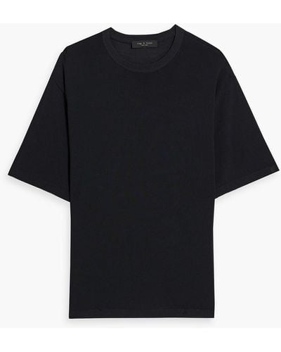 Rag & Bone Nolan Cotton-blend T-shirt - Black