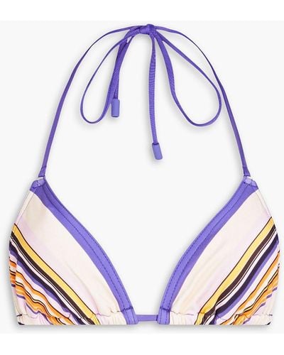 Zimmermann Triangle Bikini Top - Purple