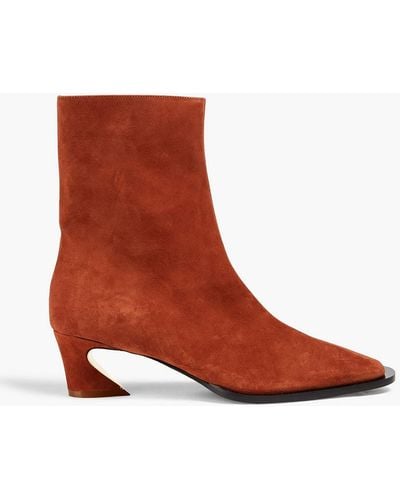 Zimmermann Suede Ankle Boots - Brown