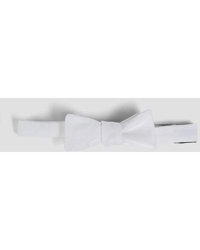 Dolce & Gabbana Cotton-jacquard Bow Tie - White