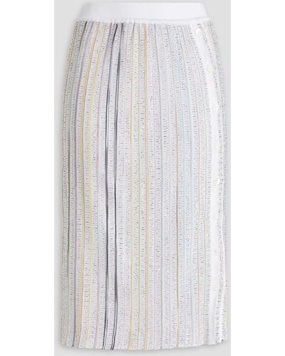 Missoni Sequin-embellished Crochet-knit Skirt - White