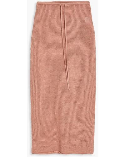 Onia Linen Midi Skirt - Pink