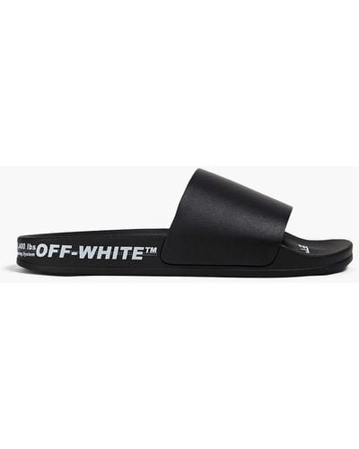 Off-White c/o Virgil Abloh Industrial Belt Leather Slide - Black