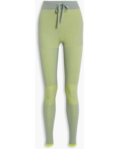 Holden Airwarm leggings aus jacquard-strick aus einer merinowollmischung - Grün
