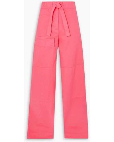 Dries Van Noten Cotton-canvas Cargo Trousers - Pink