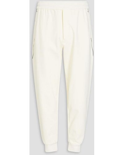 Y-3 Printed Stretch-jersey Track Trousers - White