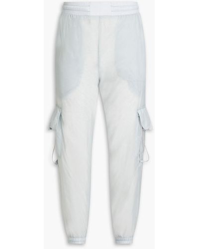 McQ Appliquéd Shell Track Trousers - White