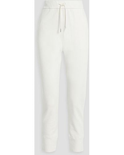 Jil Sander French Cotton-terry Sweatpants - White
