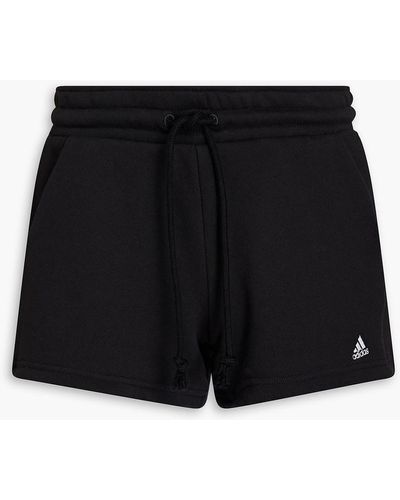 adidas Originals Shorts aus baumwollfrottee mit stickereien - Schwarz