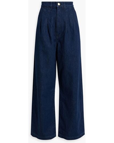 Triarchy High-rise Wide-leg Jeans - Blue