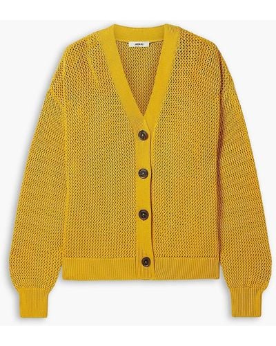 Jason Wu Pointelle-knit Cardigan - Yellow