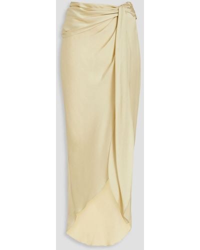 Jonathan Simkhai Elisabetta Satin-crepe Skirt - White