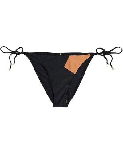 ViX Dixie zweifarbiges tief sitzendes bikini-höschen - Schwarz