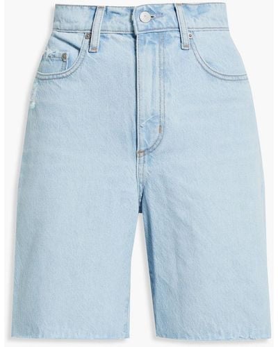 Nobody Denim Tyler jeansshorts in distressed-optik - Blau
