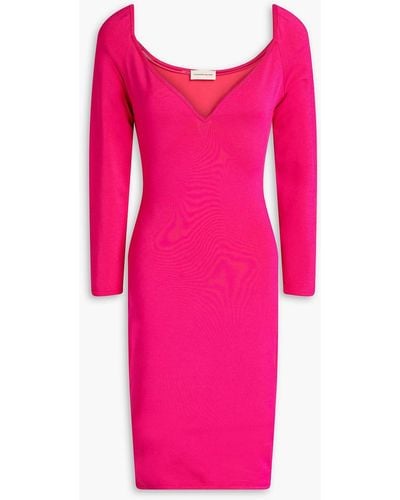 Alexandre Vauthier Knitted Mini Dress - Pink