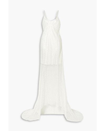 Les Rêveries Lace Gown - White