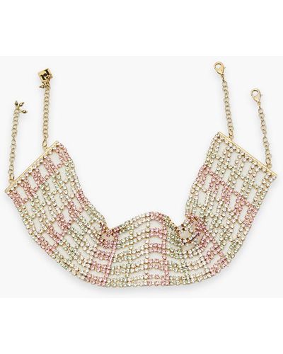 Rosantica Gold-tone Crystal Choker - White