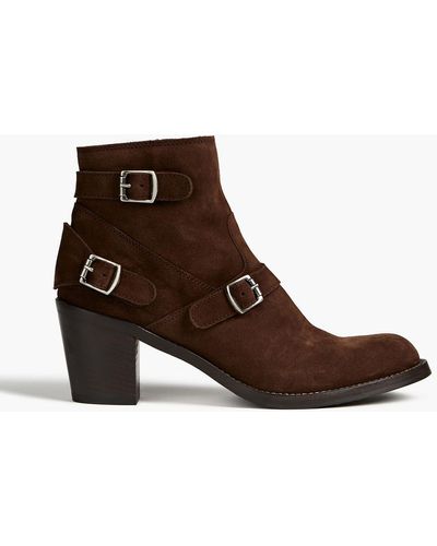Belstaff Trialmaster Suede Ankle Boots - Brown