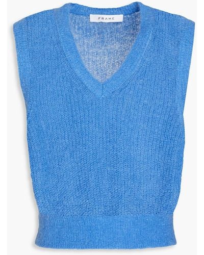 FRAME Knitted Vest - Blue