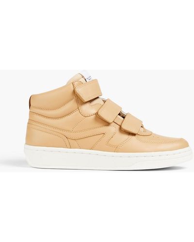 Rag & Bone Retro Court Leather High-top Trainers - Natural
