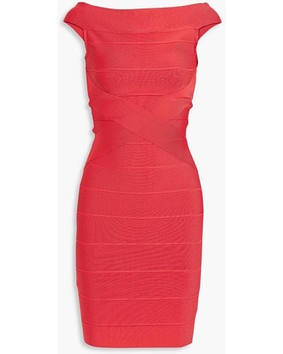 Hervé Léger Bandage Mini Dress - Red