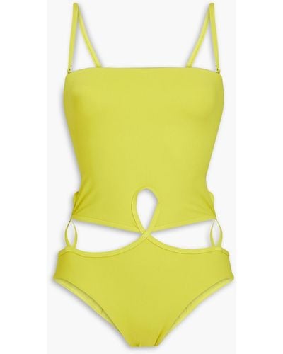 Christopher Esber Cutout Swimsuit - Yellow