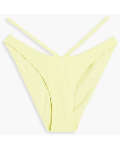Jonathan Simkhai Emmalynn Cutout Low-rise Bikini Briefs - Yellow