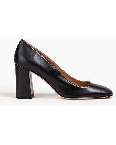 Sergio Rossi Leather Court Shoes - Black