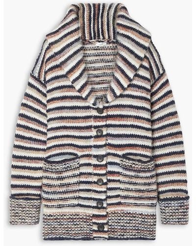 A.L.C. Willow Striped Wool-blend Cardigan - Multicolour