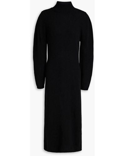 Ba&sh Felicity Wool-blend Midi Dress - Black