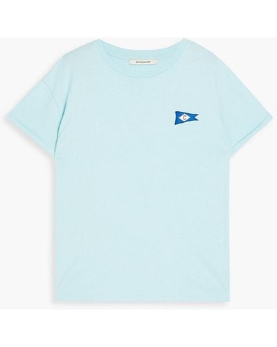 Être Cécile T-shirt aus baumwoll-jersey mit stickereien - Blau