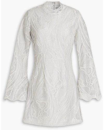 Jonathan Simkhai Joy Embroidered Tulle Mini Dress - White